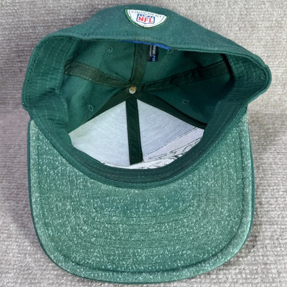 New York Jets Reebok Hat Mens S/M Green NFL Onfield Fitted Cap A141